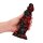 Shots Ouch Hell Night Fiend Silicone Dildo Red/Black 18 cm