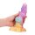 Shots Ouch Rainbow Invader Silicone Dildo Rainbow 19 cm