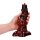 Shots Ouch Hell Invader Silicone Dildo Red/Black 19 cm
