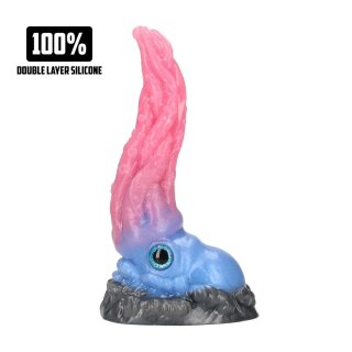 Shots Ouch Krakens Lick Dildo Silikon Blau/Rot 15 cm
