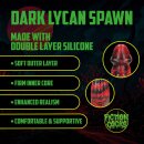 Shots Ouch Dark Lycan Spawn Silicone Dildo Red/Black 18.5 cm