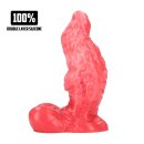 Shots Ouch Hell Ravager Silicone Dildo Red 17 cm