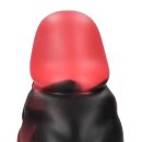 Shots Ouch Infernal Demon Dildo Silikon Rot/Schwarz 21,5 cm