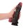 Shots Ouch Infernal Demon Dildo Silikon Rot/Schwarz 21,5 cm