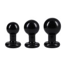 Doc Johnson The Classic Round Butt Plug 3er Set Black
