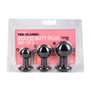 Doc Johnson The Classic Round Butt Plug 3er Set Black