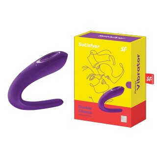 Satisfyer Double Classic Couples Vibrator Purple