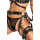 ZADO Leather Harness Set with Wrist Cuffs Black L/XL