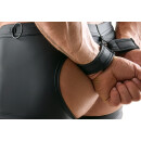 Svenjoyment Open Back Pants with Restraint Cuffs S Black