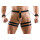 Svenjoyment Hip Harness with Ring and Wrist Cuffs Black 2XL/3XL