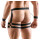 Svenjoyment Hip Harness with Ring and Wrist Cuffs Black 2XL/3XL