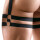 Svenjoyment Hip Harness with Ring and Wrist Cuffs Black 2XL/3XL