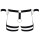 Svenjoyment Hip Harness with Ring and Wrist Cuffs Black 2XL/3XL