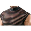 Svenjoyment Shirt mit Querstreifen-Look Schwarz Transparent S