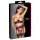 Cottelli Collection Ouvert Suspender Set Dark Red/Black L 3-Piece