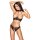 Cottelli Collection Ouvert Set with Shelf Bra and Briefs S Black