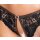 Cottelli Collection Ouvert Set with Shelf Bra and Briefs S Black