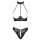 Cottelli Collection Ouvert Set with Shelf Bra and Briefs S Black