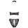 Cottelli Collection Ouvert Set with Shelf Bra and Briefs S Black