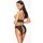 Cottelli Collection Ouvert Set with Shelf Bra and Briefs L Black