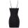 Cottelli Collection Glitzer-Minikleid Zickzack Schwarz L