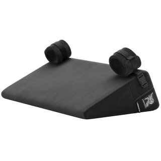 Liberator Bondage Wedge Positioning Pillow with Wrist Cuffs Black