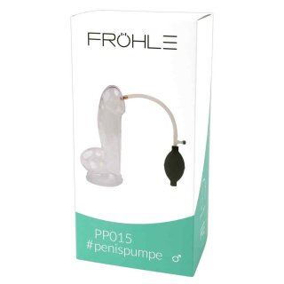 Fröhle PP015 Realistic Penis Pump XL, crystal clear