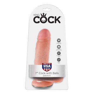 King Cock - with balls 19cm