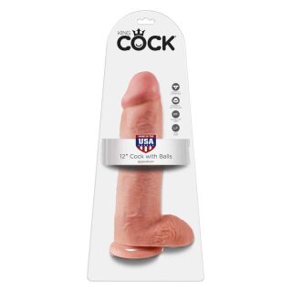 King Cock with balls 31 cm