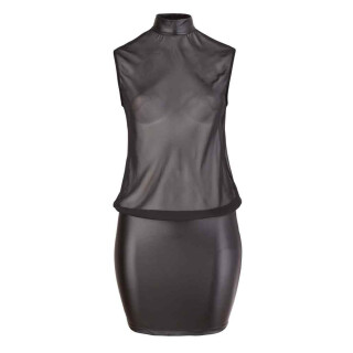 Kleid transparent schwarz XL
