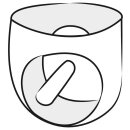 Latex Herren Slip schwarz M/L