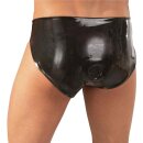 Latex Herren Slip schwarz M/L