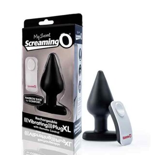 The Screaming O Vibrating Plug XL Black