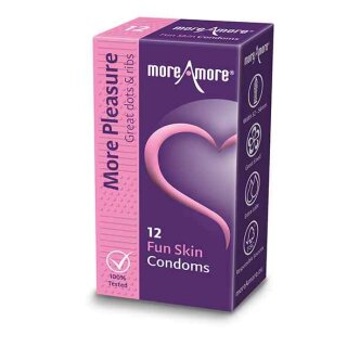 MoreAmore Condom Fun Skin 12 pcs