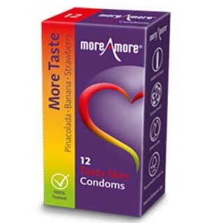 MoreAmore Condom Tasty Skin 12 pcs