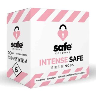 SAFE - Condoms Ribs & Nobs (5 pcs)