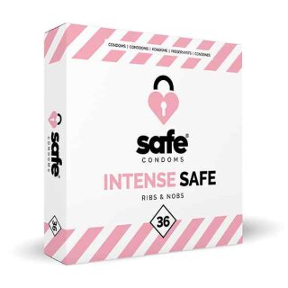 SAFE - Condoms Ribs & Nobs (36 pcs)