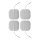 ElectraStim Square Self Adhesive Pads