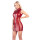 Kleid rot Wetlook mit Reißverschluss M