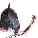Horse Mask Black Leather
