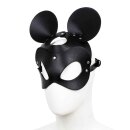 Black Mouse Leather Mask