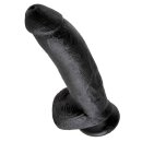King Cock with Balls Dark 23cm