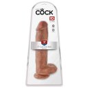 King Cock - with Balls Tan 28 cm