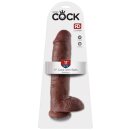 King Cock - with Balls Brown 28 cm