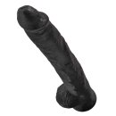 King Cock - with Balls Dark 35,5 cm