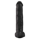 King Cock 15" Cock w Balls Dar