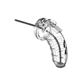Model 16 - Chastity - 4.5 - Cock Cage mit Urethal - Transparent