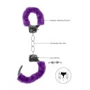 Pleasure Handcuffs Furry - Purple