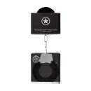 Ouch! - Pleasure HandHandschellen Plüsch - schwarz - Bondage - Feti