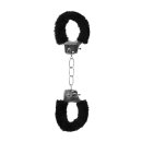 Ouch! - Pleasure HandHandschellen Plüsch - schwarz - Bondage - Feti